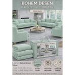 Jakarlı Bohem Kumaş 3.3.1.1 Koltuk Örtüsü Koltuk Kılıfı Takımı Ev Tekstili Sofa Cover - 180 x 230 cm - Mint Yeşili