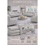 Jakarlı Bohem Kumaş 3.3.1.1 Koltuk Örtüsü Koltuk Kılıfı Takımı Ev Tekstili Sofa Cover - 180 x 230 cm - Taş - Gri