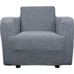 Jakarlı Düz Desen Tekli Koltuk Örtüsü Koltuk Kılıfı Streç Lastikli Esnek Gri 80 x 130 - 0,6 x 19 x 29 cm
