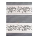 Jakarlı Düz Zebra Stor Güneşlik Perde (Alüminmyumkasa) gmşjkrl, Beyaz-Gümüş, 30 x 30