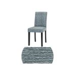Jakarli Kaliteli Sandalye Kılıfı, Sandalye Örtüsü, Lastikli, Likralı 1 Adet Gri Renk - 53 x 40 cm