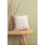 Jakarlı Kırlent 43 x 43 cm Boho Bej