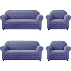 Jakarli Koltuk ,kanepe ,çekyat Örtüsü Şal Desen Esnekli Eteksiz3+3+1+1takım Için - 180 x 230 cm - Antrasit