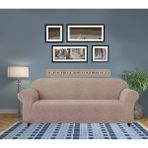 Jakarlı Koltuk Örtüsü , Kanepe Örtüsü ,chester Örtüsü Koltuk Kılıfı 3 Kişilik Bir Adet - 180 x 230 cm - Vizon