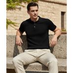 Jakc Ways Balıkçı Yaka Erkek Boğazlı Kazak - Siyah - 2XL