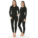 Jakc Ways Unisex Termal İçlik Takım Pamuklu ( Fanila+Tayt) - Siyah - XL - 2XL