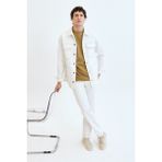 Jake Loose Tapered Fit Ekru Erkek Jean Pantolon - Beyaz - 30 / 32