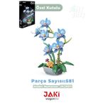 JAKİ Plante Serisi Saksıda Mavi Orkide 581 Parça Oyucak Yapım Seti -FFJK29011