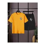 Jakinta Outdoors Unisex Baskılı Şort Tişört Takımı Standart Kalıp, Pamuk-Polyester Kumaş, Renk Seçenekli