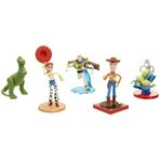 Jakks 71579 - Disney Toy Story 5er Pack Figuren Set - Woody, Buzz Lightyear, Jessie, Rex, und Aliens