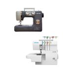 Jaktec A320 Dikiş Makinesi Ve E360 4 İplik Overlok Makinesi / Ev Tipi 2’Li Makine Seti