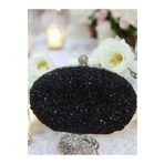 Jale Kadın Şık Kol Ve Omuz Clutch Portföy Siyah Sarı Kasalı Taşlı Abiye Çanta