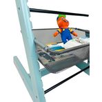 JALUDesignDE [New 2024] Stokke Tripp Trapp marka mama sandalyesi ve Trofast ızgara sepet için adaptör (gri)