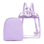 JAMBHALA Çocuklar Sevimli Jöle Temizle Sırt Çantası Erkek Bookbag İlköğretim Okulu Sırt Çantası Seyahat Kızlar için Toddler, Mor, Sırt Çantası Sırt Çantaları