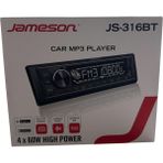 Jameson Yüksek Kaliteli Otomobil Bluetooth Mp3 Çalar, 2025 Model - Antrasit