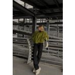 JaMolls kaşe yün görünümlü bol kesim çıtçıt kapama cep detay crop trend bomber pinterest muadil ceket mont