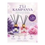 J'AMOUR EAU DE PARFUME Çubuklu Oda Kokusu Lavanta&Buket 2'li Set - Uzun Süreli Ferah Koku 100 Mlx2