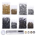 Jamsinmu Grommet alet seti, 800 set, gromet ayar aleti, halkalı pense, deri tuval, branda, çadır için, 400 # iç 6 mm