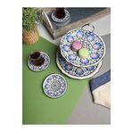 Jamuor Roys Fulya Porselen Katlı Kurabiyelik ve 6'lı 12 cm Çay Tabağı