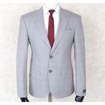 Jan Carlucci Erkek Slim Fit Sivri Yaka Gri Drop 6 Ceket - 54 - 6 Drop
