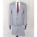 Jan Carlucci Erkek Slim Fit Sivri Yaka Gri Drop 6 Takım Elbise - 54 - 6 Drop