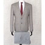 Jan Carlucci Erkek Slim Fit Sivri Yaka Gri Drop 6 Takım Elbise - 56 - 6 Drop