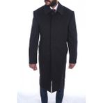 Jan Carlucci Kaşmir Uzun Palto - 56 - Füme
