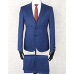 Jan Carlucci Slim Fit Sivri Yaka-Çift Yırtmaç Parlement Drop 6 Yelekli Takım Elbise - 56
