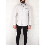 Jan Carlucci Slimfit Yazlık Gömlek Mont -Krem - 54
