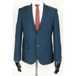 Jan Carlucci Yünlü Erkek Slimfit Mono Yaka Yeşil Drop 6 Tek Ceket - 46