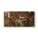 Jan Steen - Mutlu Aile Tablosu 100 x 50