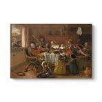 Jan Steen - Mutlu Aile Tablosu 100 x 70