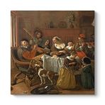 Jan Steen - Mutlu Aile Tablosu 80 x 80