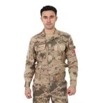 Jandarma Uzun Kol Çöl Kamuflaj Gömlek