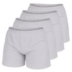 janisramone® Hotpants kız bisikletçi pantolonu, yumuşak elastik bel, yaz, fitness stüdyosu, yoga, jimnastik, kız, hafif aktif giyim, egzersiz spor pantolonu, bale kızı, neon dans şortu, 4 adet, Gri, 5
