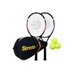 Janissary 27inç Yetişkin Tenis Raketi "2 Adet" ve "3 Adet" Tenis Topu, Deluxe Tenis Çantası