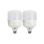 Janissary 50 Watt Led Torch Ampul Beyaz Işık, Led Ampul E27, 4000 Lümen, Normal Duy 210mm*135mm, (2 Adet)