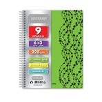 Janissary 6 3 Bölümlü 225yaprak A4 Sipralli Ayraçlı Defter 6 Kareli 3 Çizgili Çoklu Defter