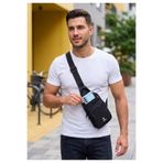JANJAN Sade Çapraz Bel Göğüs Ve Omuz Çantası,Yürüyüş Çantası,Seyehat Çant,Kadın Telefon Çanta,Erkek Çantası