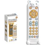 Janjon Star Bebek Tv Simülasyon Uzaktan Kumanda Çocuk Tv Uzaktan Kumanda Müzik Öğrenme Erken Eğitim Eğitici Bebek Oyuncakları Kauçuk Kollu (Yurt Dışından) - Beyaz