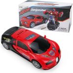 Janjon Star Elektrikli Dönüşüm Bugatti 7 Hafif Müzik Otomatik Dönüşüm Robot 3 Erkekler, Kadınlar ve Çocuklar Için Spor Araba Oyuncak Araba (Yurt Dışından)