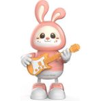 Janjonstar Yeni Sevimli Tavşan Gitarist Rock Müzik Dans Işık Eğitici Çocuk Elektrikli Oyuncak (Yurt Dışından) - Kızıl