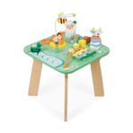 Janod - Jolie Prairie Etkinlik Tablosu - 7 Babyhood Faaliyetleri - Çok Oyunlu Ahşap Masa, Çiftlik Tema - İnce Motor Becerileri Geliştirme ve Müzikal Uyandırma - Su Bazlı Boya - 1 yaşından itibaren, J05327