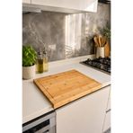 Janset Bambu Kenarlı Kesme Tahtasi 45*38cm Tezgah Üstü Aksesuar, Hamur Açma Tahtası,büyük Boy Kesme Tahtası, yüksek kalite bambu