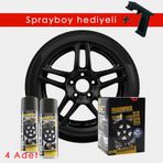 Jant Folyo 4Lü Set - Mat Siyah