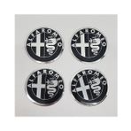 Jant Göbeği Arma Alfa Romeo Alüminyum Yapıştırma 4'lü 60mm