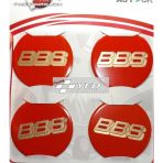 Jant göbeği Arma BBS 60mm 4lü set Alüminyum Kırmızı Gold