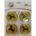 Jant Göbeği Arma Ferrari Tofaş Alüminyum Yapıştırma Logo 60 Mm