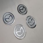 Jant Göbeği Arma Mazda Alüminyum 60Mm 4'Lü Set Silver Tip