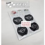 Jant Göbeği Arma Mini Cooper 60mm 4'lü SİYAH Alüminyum Yapıştırma